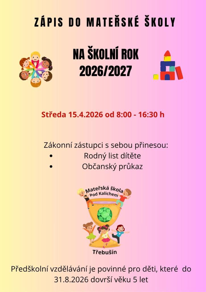 Zápis na rok 2026/2027